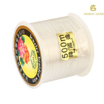 गैलरी व्यूअर में छवि लोड करें, 0.5 mm Thickness – 500m Transparent Elastic Beading Thread Roll – Strong Stretch Cord for Jewelry Making & Bracelets (Made in Korea) - Akshay Gems