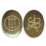 Load image into Gallery viewer, Pyrite Zibu Coin – Pack of 2 Pcs | Prosperity & Abundance Crystal Talisman - Akshay Gems