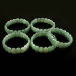 Load image into Gallery viewer, Natural Green Aventurine Oval Bracelet | Light Green Crystal Smooth Beads | Elegant Stretch Jewellery
