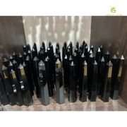 Black Obsidian Crystal Tower  Wand - Akshay Gems