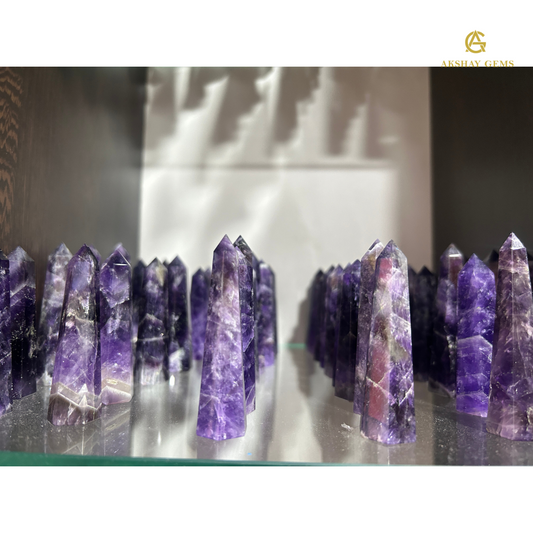 African Amethyst Crystal Tower Healing Crystal Wand