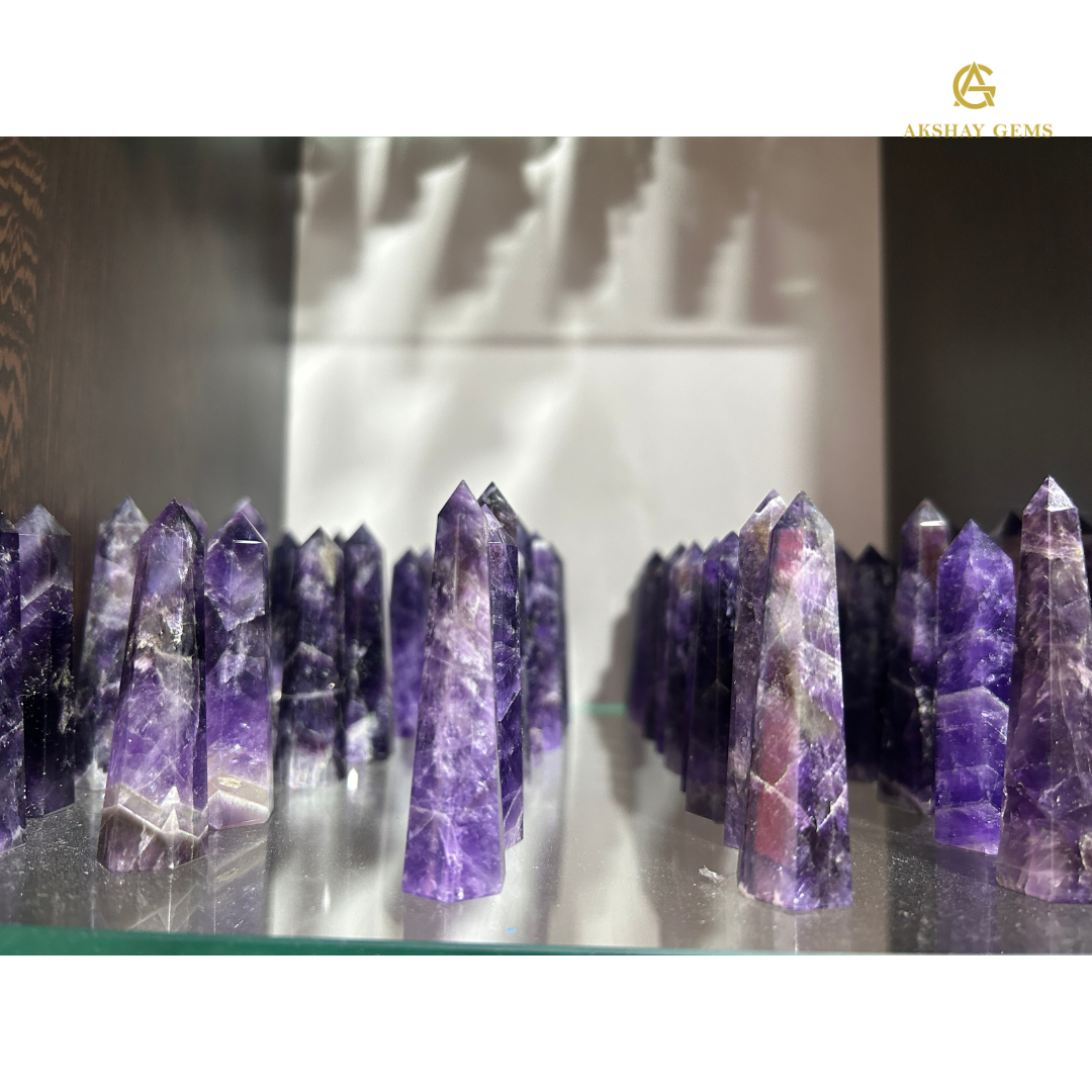 African Amethyst Crystal Tower  Wand
