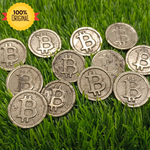 Load image into Gallery viewer, പ്രകൃതിദത്ത പൈറൈറ്റ് ബിറ്റ്കോയിൻ നാണയങ്ങൾ - സമ്പത്തിന്റെയും വിജയത്തിന്റെയും പ്രതീകം