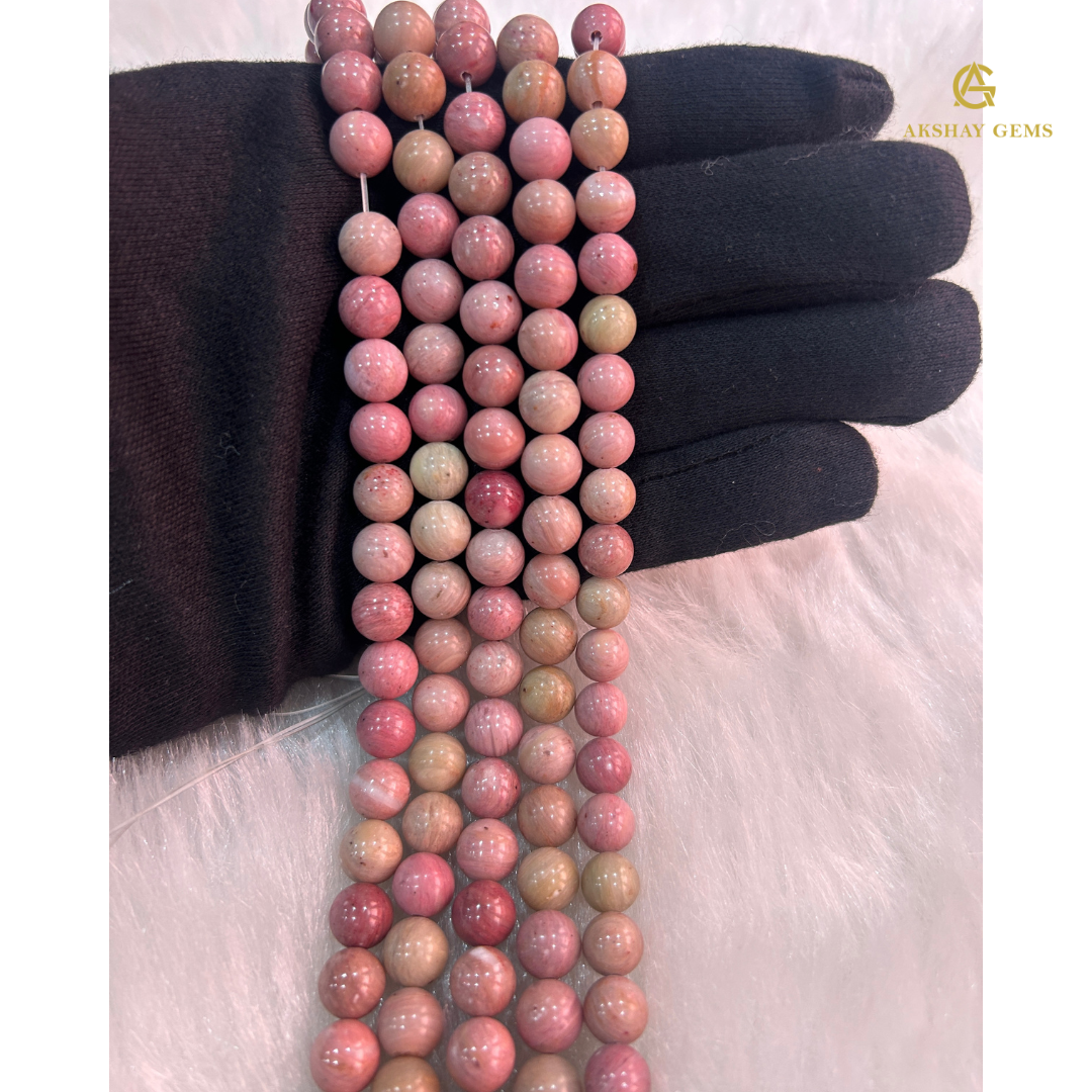 Pink Rhodonite String