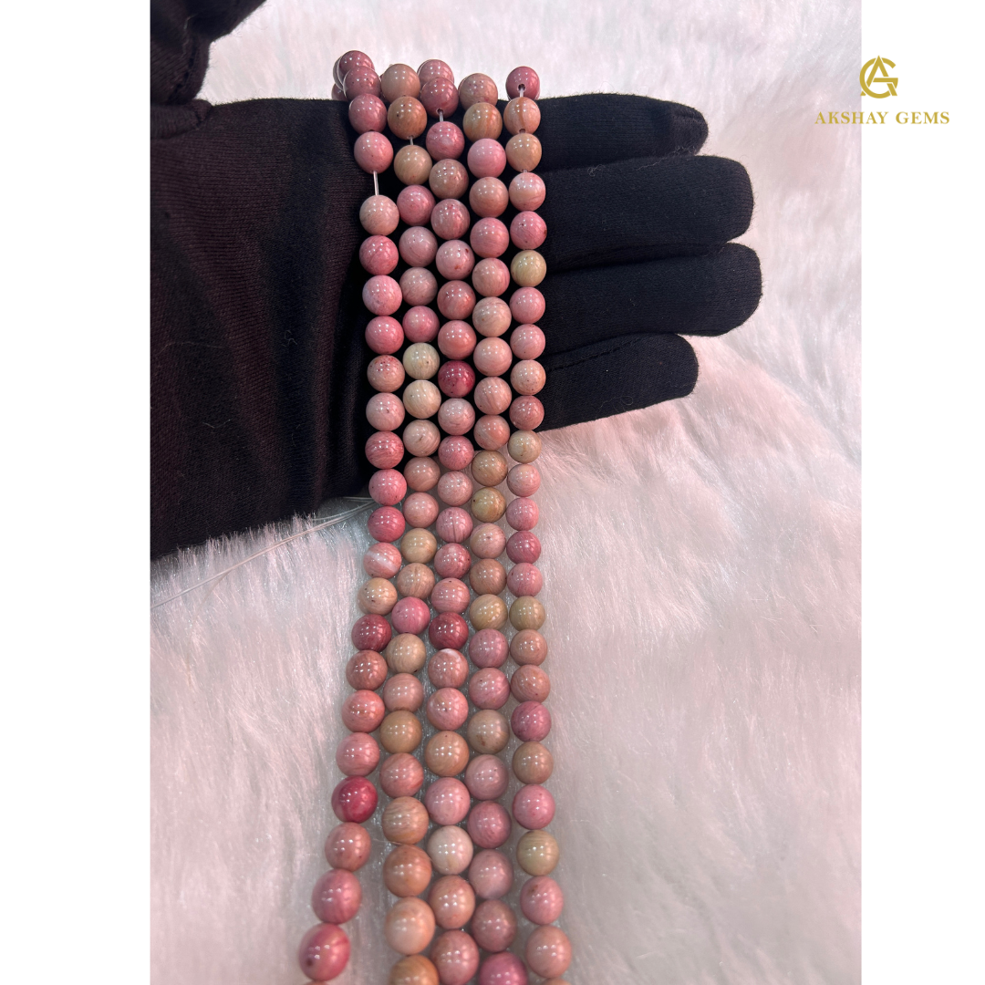 Pink Rhodonite String