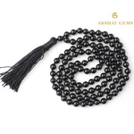 Load image into Gallery viewer, Black Obsidian Mala Necklace Knotted 108 Mala Beads, 108 Prayer Beads, Buddhist Meditation Mala
