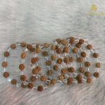 Load image into Gallery viewer, Natural Clear Quartz + Rudraksh Bracelet
