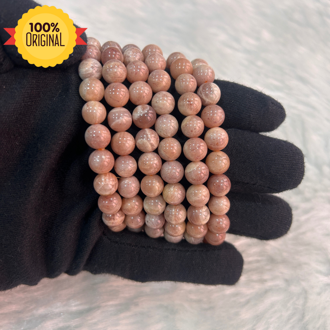 प्राकृतिक सनस्टोन ब्रेसलेट