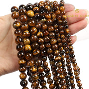 Natural Yellow Tiger Eye String - Akshay Gems