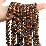 Load image into Gallery viewer, Natural Yellow Tiger Eye String
