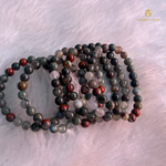 Load image into Gallery viewer, Natural African Bloodstone Bracelet
