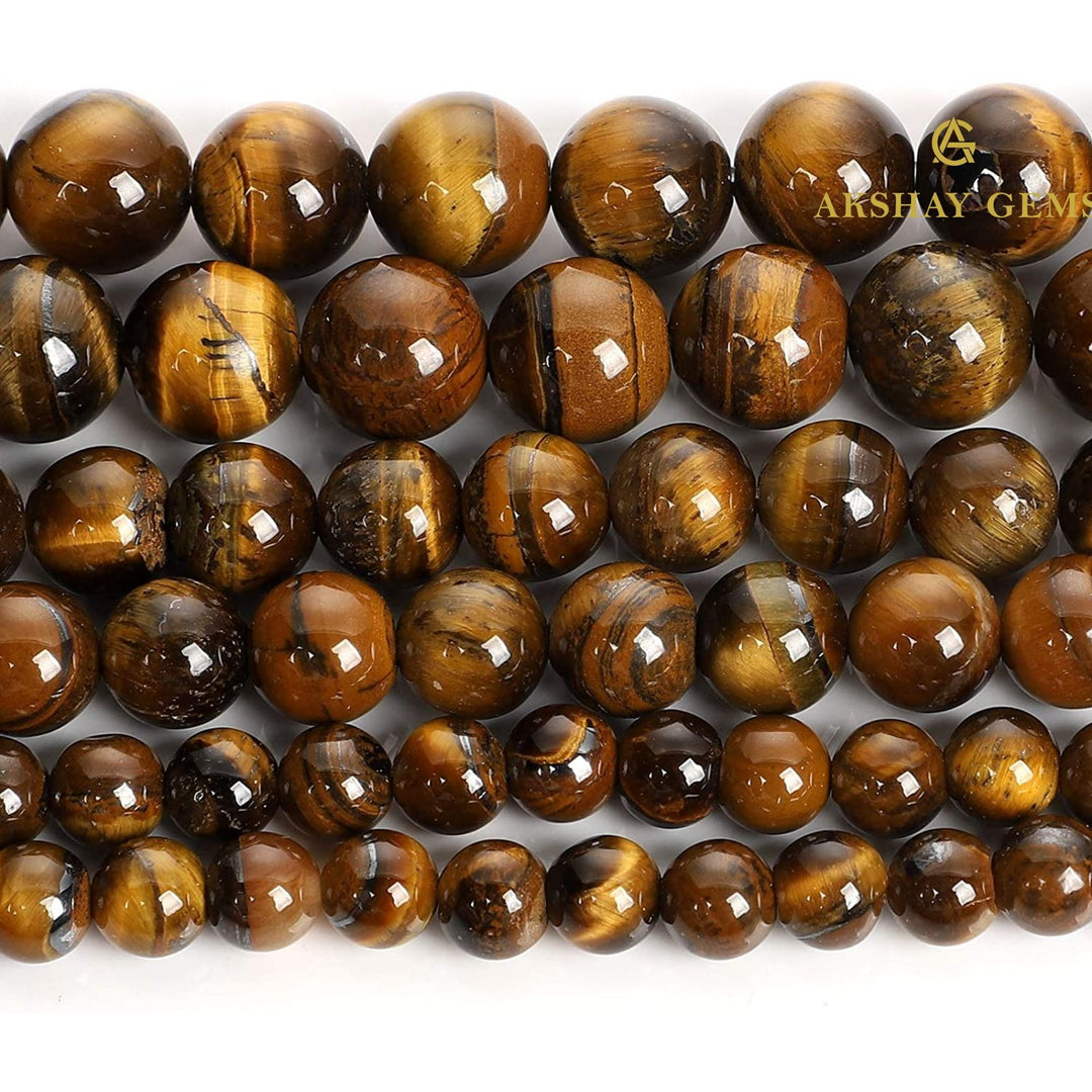 Natural Yellow Tiger Eye String