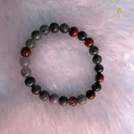 Load image into Gallery viewer, Natural African Bloodstone Bracelet
