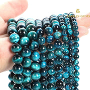 Royal Blue Tiger Eye String - Akshay Gems