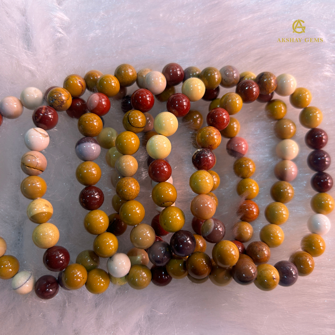Natural Mookaite jasper Bracelet