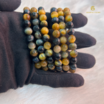 Load image into Gallery viewer, Golden Blue Tiger Eye Bracelet
