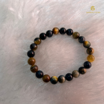 Load image into Gallery viewer, Golden Blue Tiger Eye Bracelet
