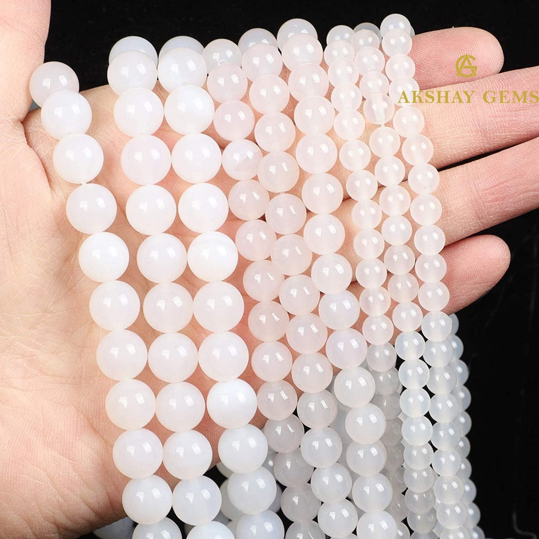 Natural White Quartz String