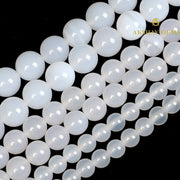 Natural White Quartz String - Akshay Gems