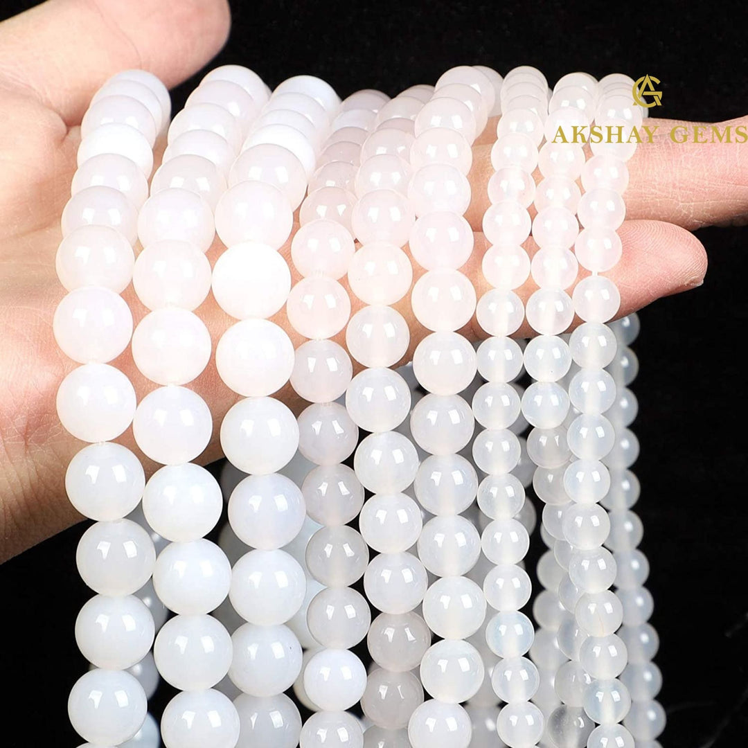 Natural White Quartz String
