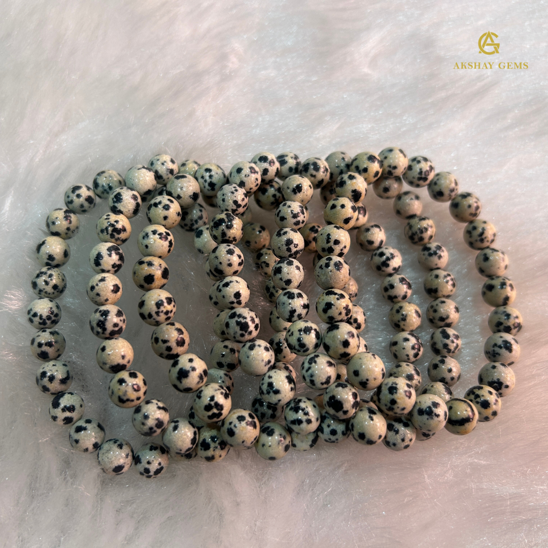 Natural Dalmation Jasper Bracelet