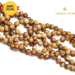 Load image into Gallery viewer, നാച്ചുറൽ പിക്ചർ ജാസ്പർ റൗണ്ട് ബീഡ്സ് ഹീലിംഗ് ജെംസ്റ്റോൺ ലൂസ് ബീഡ്സ്