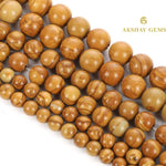 Load image into Gallery viewer, Natural Wood Jasper Round Beads Healing Gemstone Loose Beads
