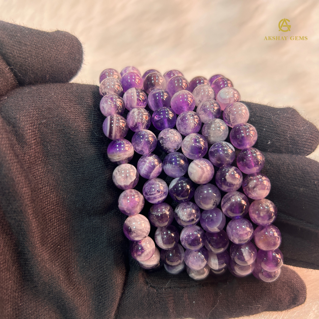 CHEVRON AMETHYST BRACELET