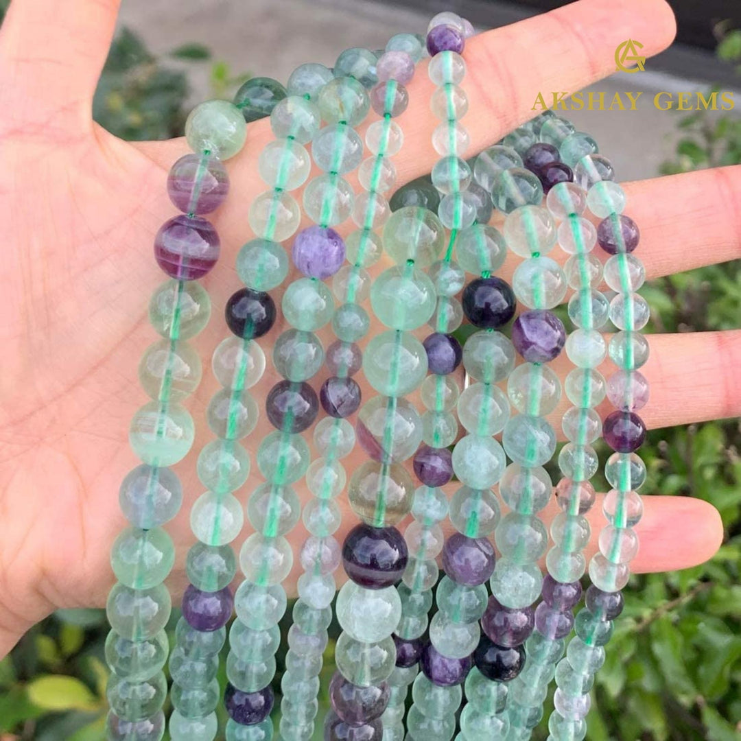 Natural Multi Fluorite String