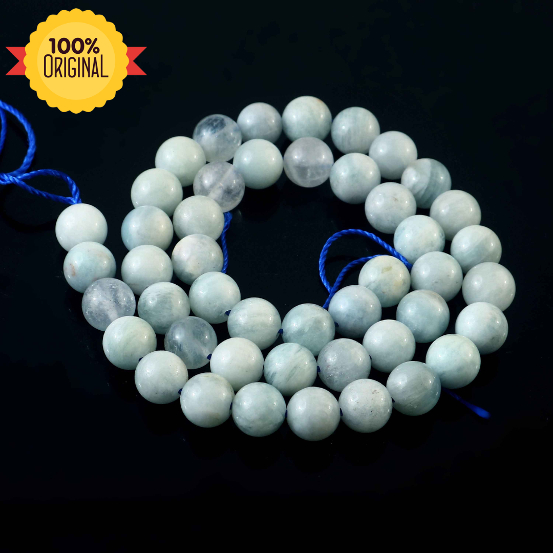 प्राकृतिक एक्वामरीन स्ट्रिंग