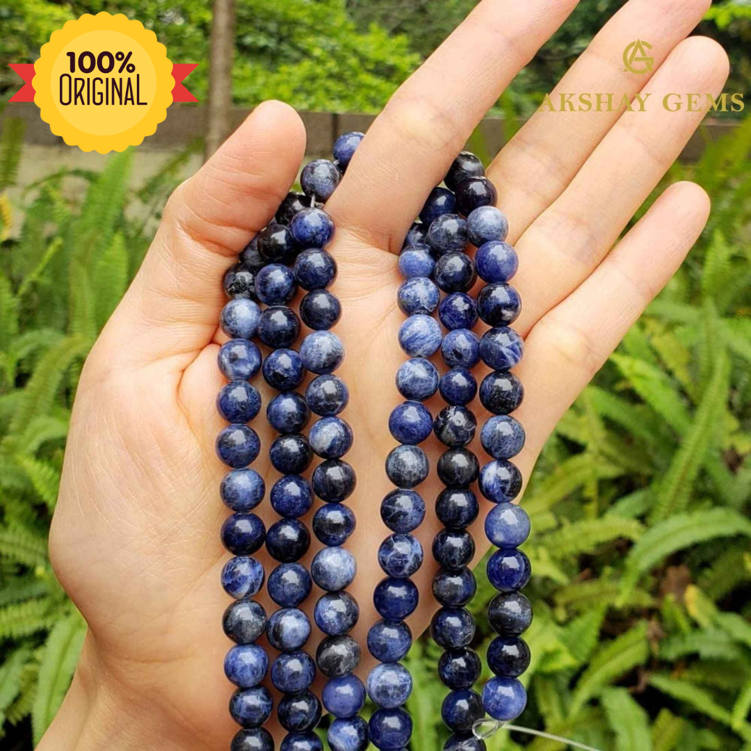 Natural Blue Sodalite String