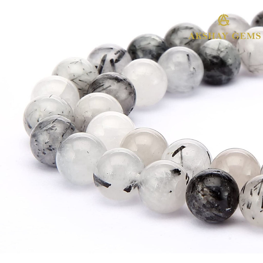 Natural Black Rutile Quartz String