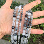 Load image into Gallery viewer, Natural Black Rutile Quartz String
