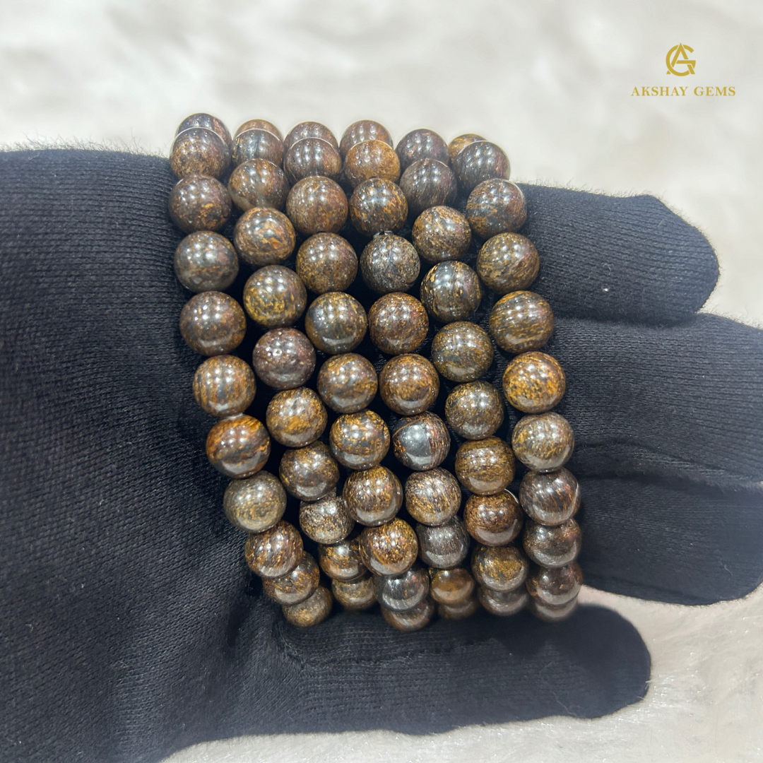 Natural Bronzite Bracelet