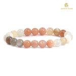 Load image into Gallery viewer, Natural Multi Color Moonstone Bracelet
