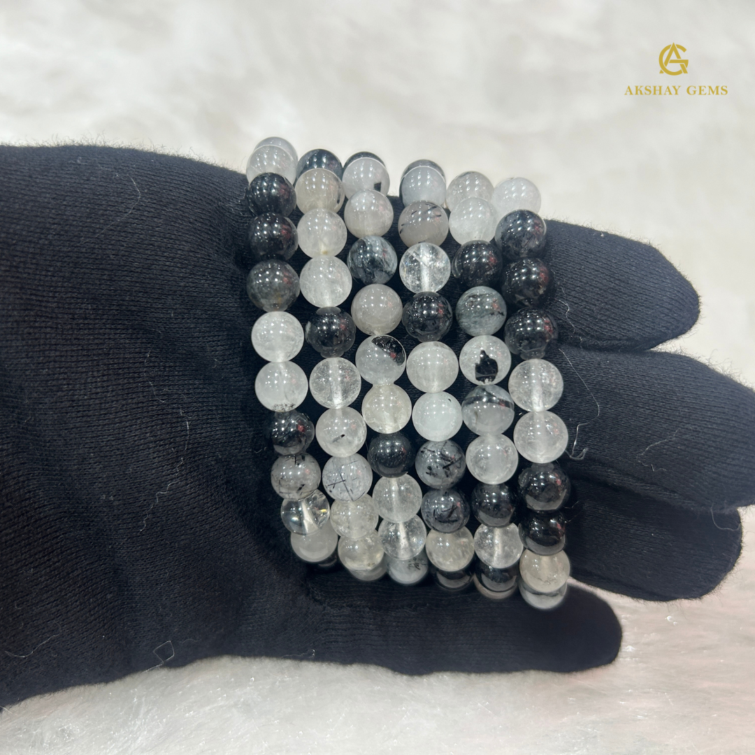 Black Rutile Quartz Bracelet