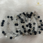 Load image into Gallery viewer, Natural Black Rutile Quartz Bracelet
