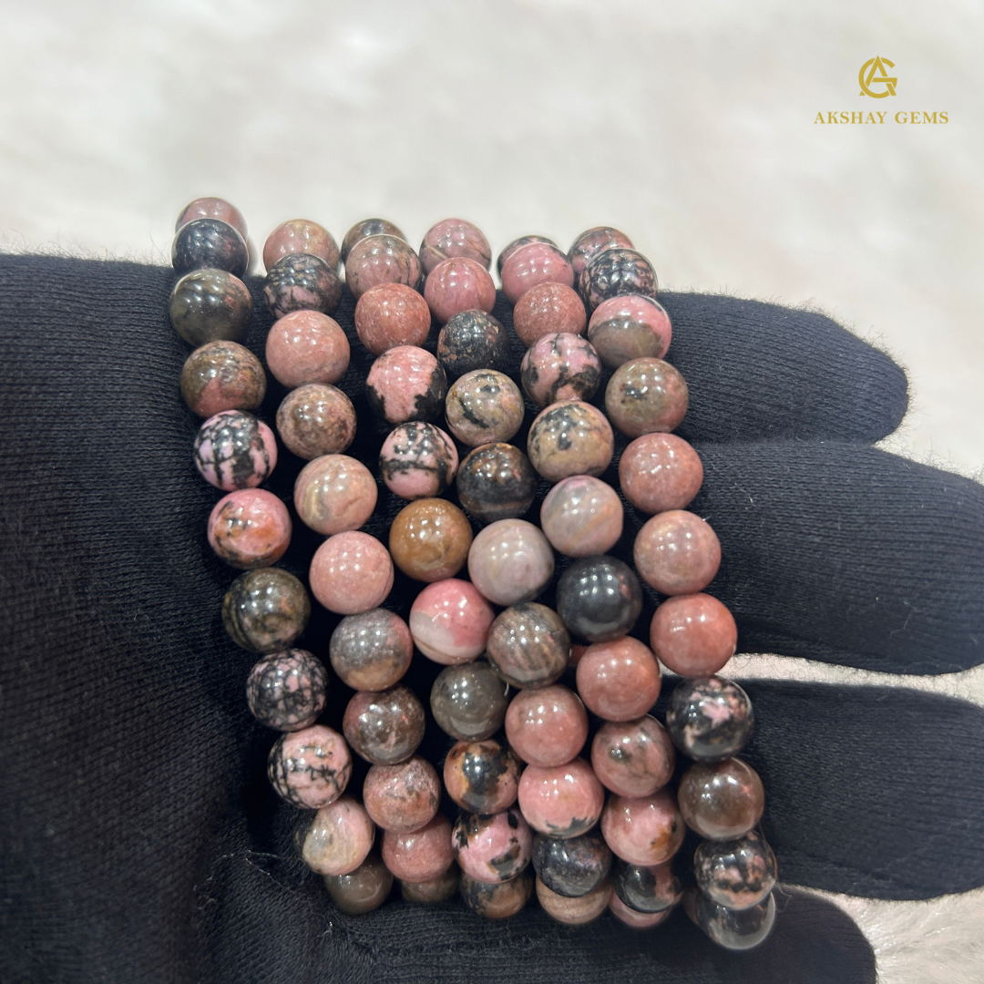 Matrix Rhodonite Bracelet