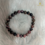Load image into Gallery viewer, Natural Matrix Rhodonite Bracelet
