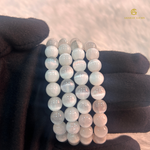 Load image into Gallery viewer, Natural Cat Eye White Selenite Bracelet
