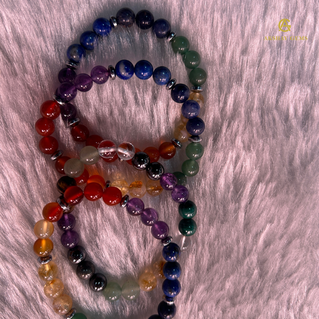 Natural 7 Chakra Stone Bracelet