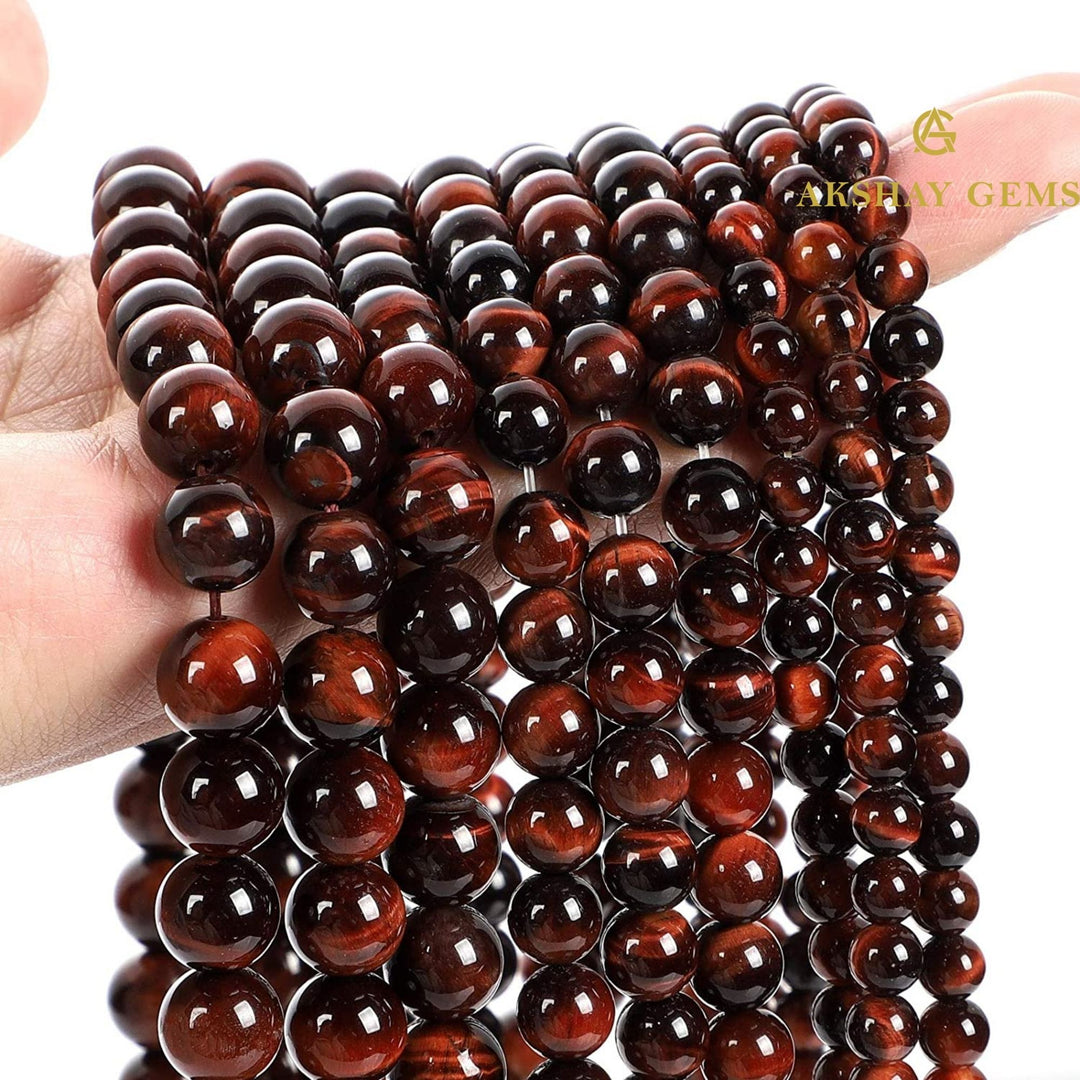 Natural Red Tiger Eye String
