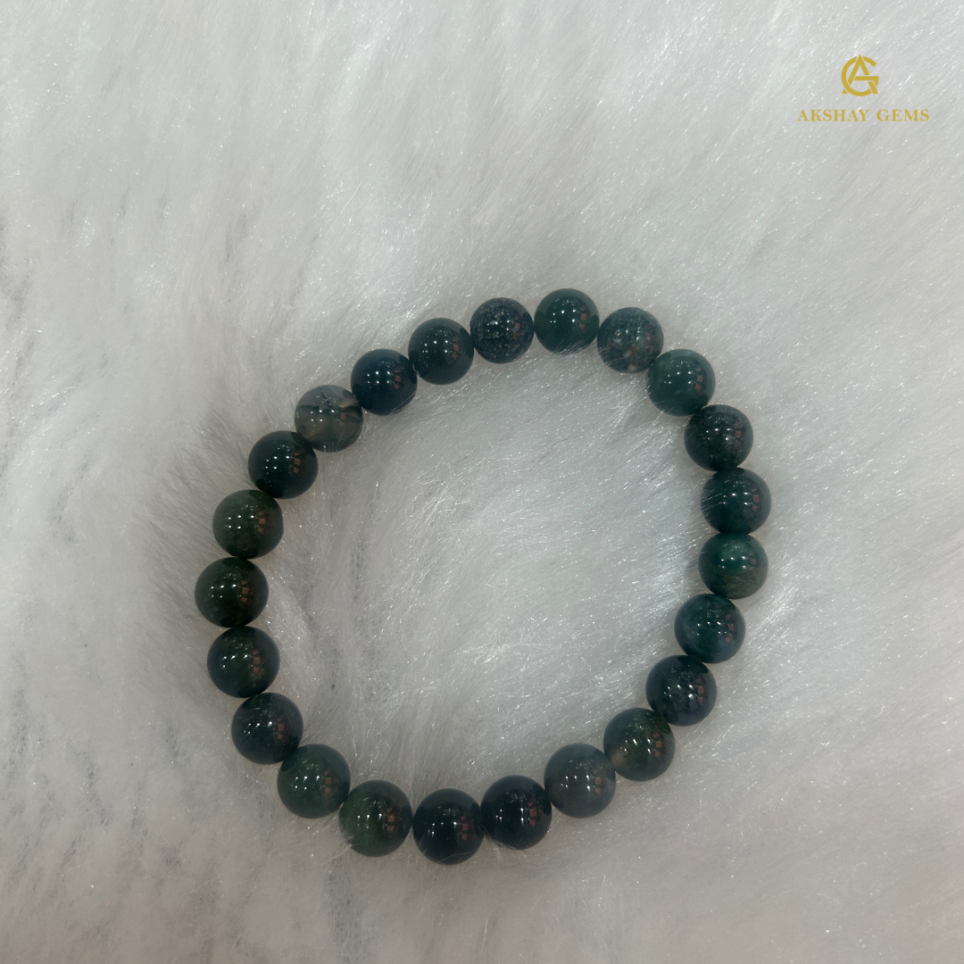 Natural Moss Agate Bracelet