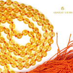 Load image into Gallery viewer, Citrine Dyed Mala Necklace 108 Mala Beads, 108 Prayer Beads, Buddhist Meditation Mala - Akshay Gems
