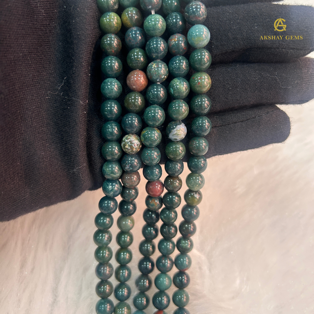 Natural INDIAN BLOODSTONE STRING
