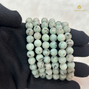 Natural Kiwi Jasper Bracelet - Akshay Gems