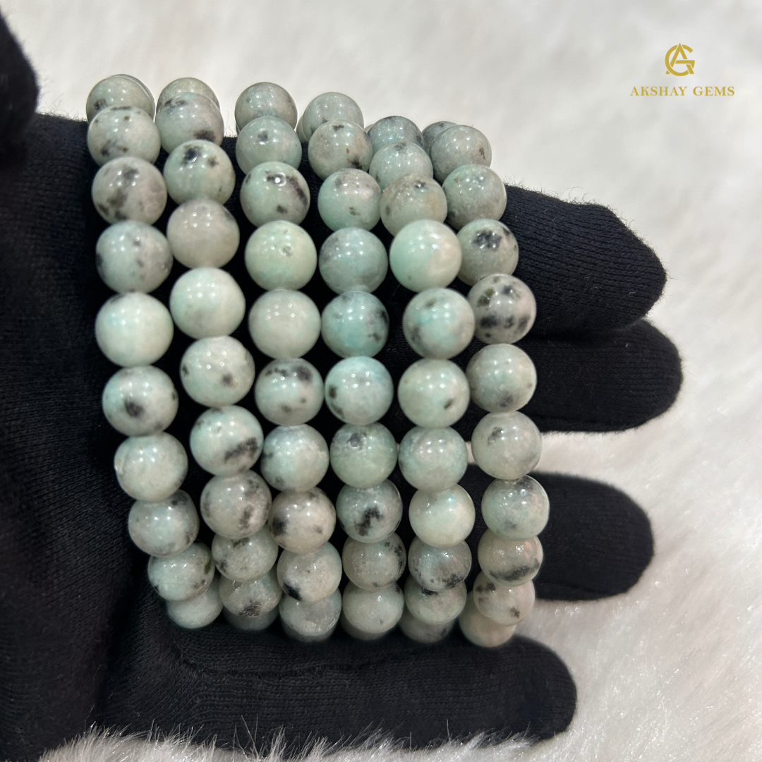 Natural Kiwi Jasper Bracelet