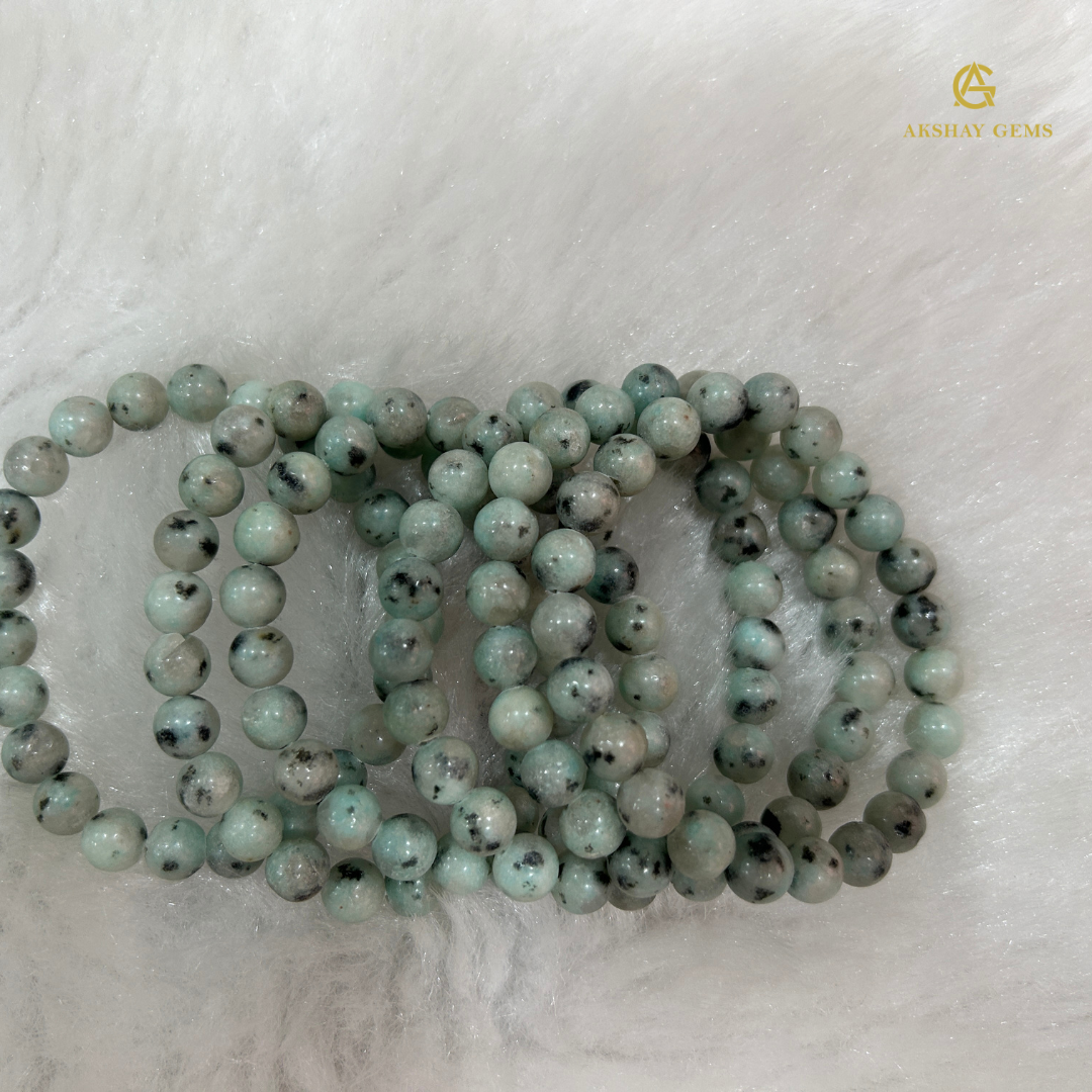 Natural Kiwi Jasper Bracelet