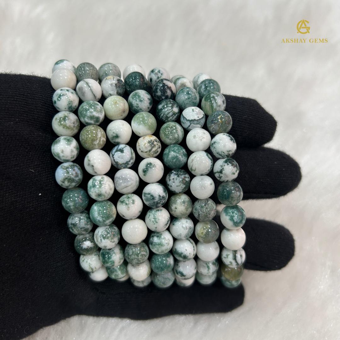Natural Tree Agate Bracelet