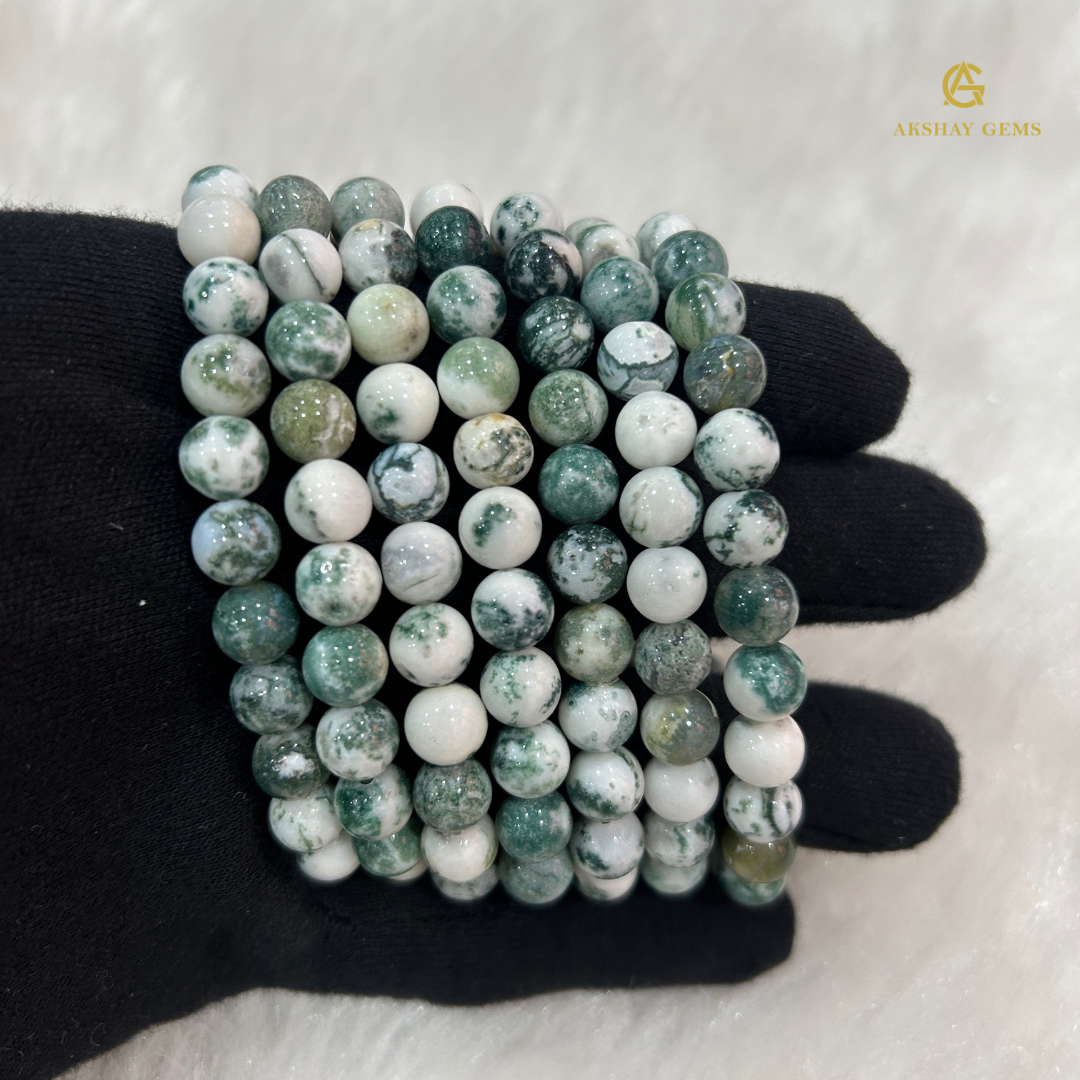 Natural Tree Agate Bracelet